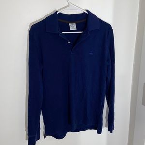 Brooks Brothers Navy Long Sleeve Polo (Slim Small)